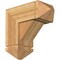 Ekena Millwork Traditional Arts and Crafts Rough Sawn Bracket w/ Offset Brace, Western Red Cedar, 8"W x 18"D x 18"H BKT0806X18X18TRA03RWR - alternate 1
